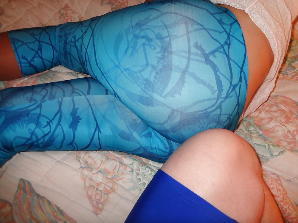 8P Spandex Pants and Thigh Highs