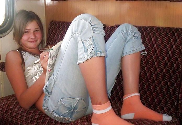11P Cute teens in there socks