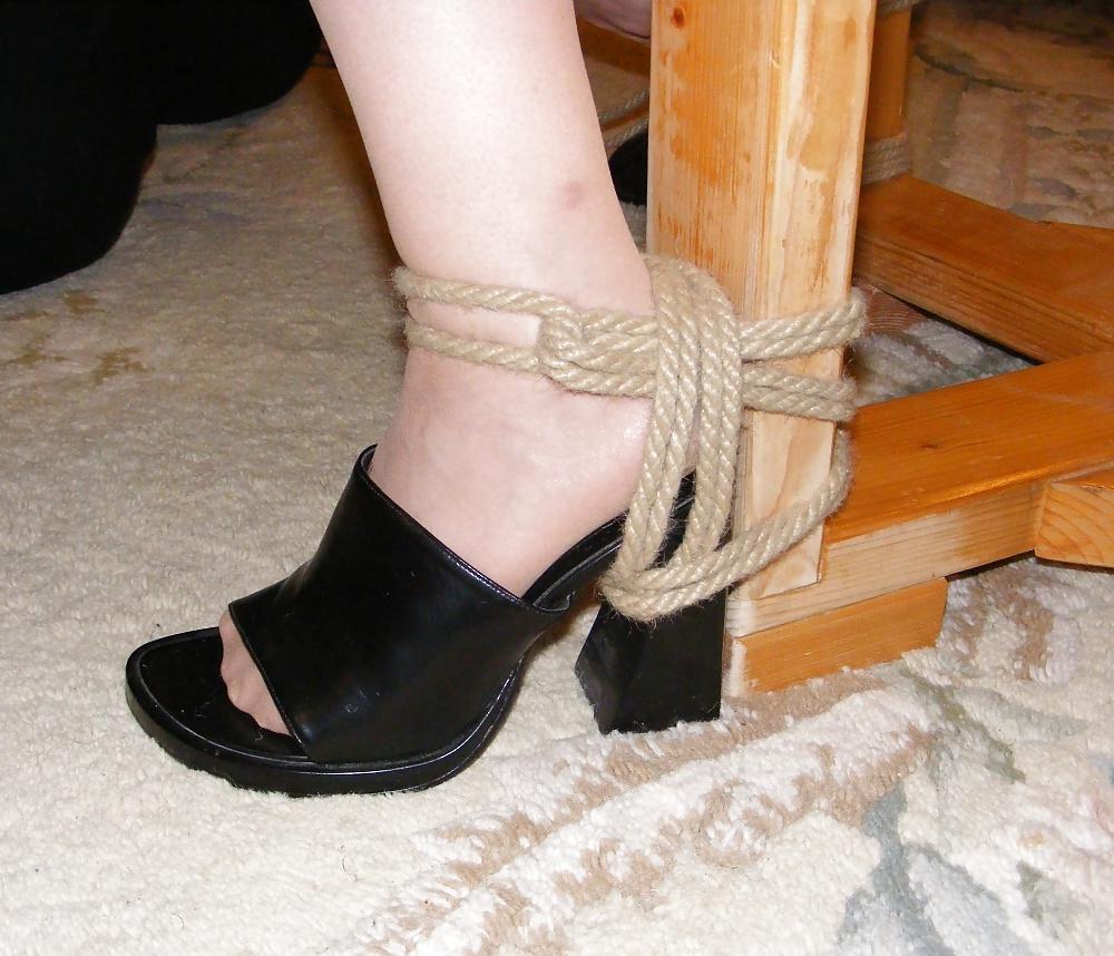25P Bondage and caning at a fetish dinner party