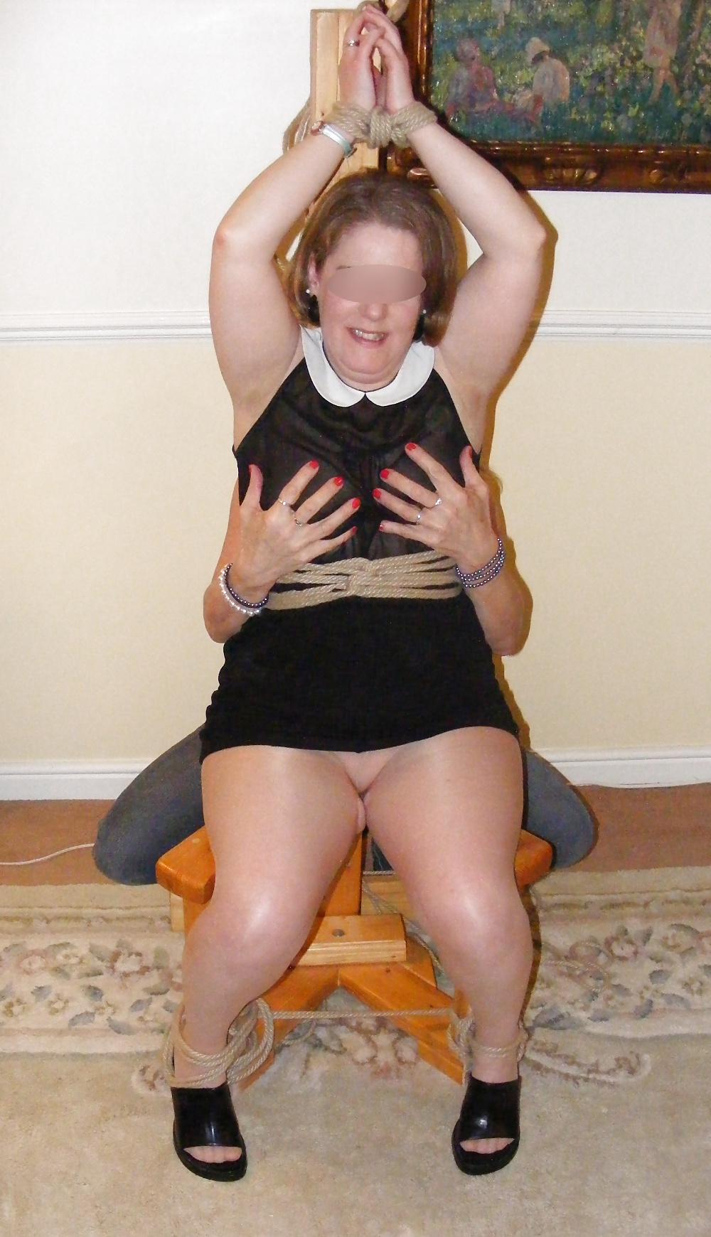 25P Bondage and caning at a fetish dinner party