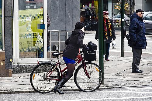25P Female sexy legs nylon bicycle