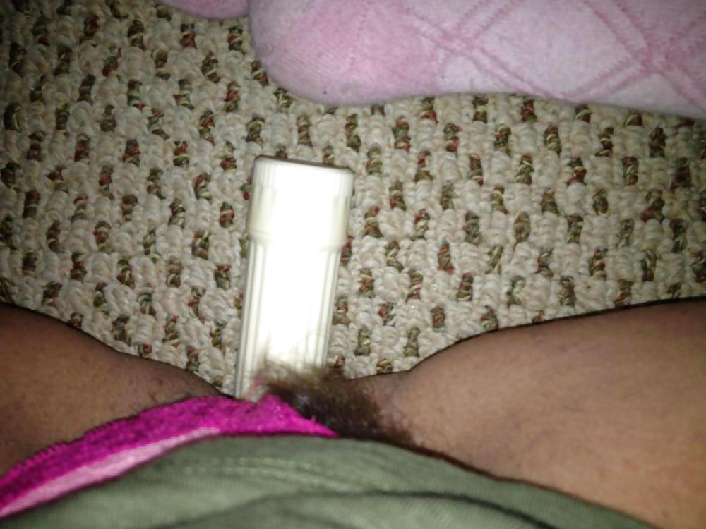 5P Wife in socks and panties with vibrator
