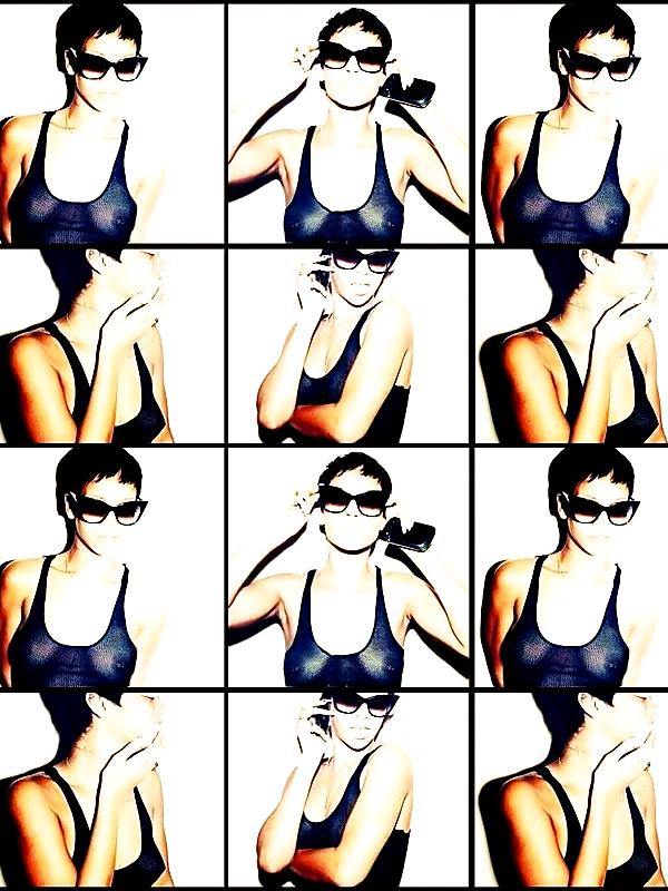 5P Rihanna See-Through Top in Unapologetic Photoshoot Outtakes
