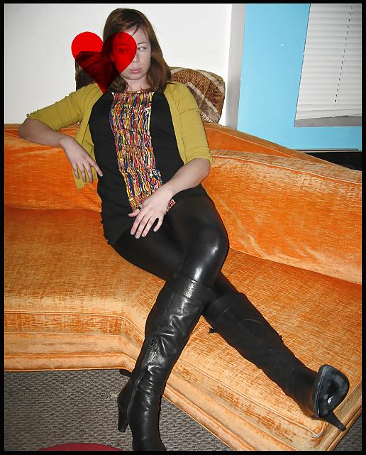 25P Shiny Leggings And Boots