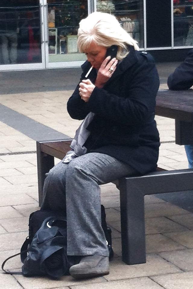 25P Candid Smoking