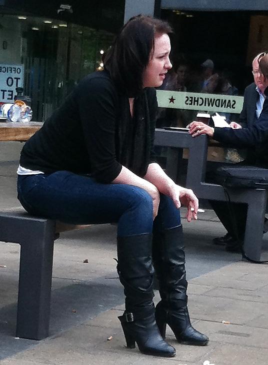 25P Candid Smoking