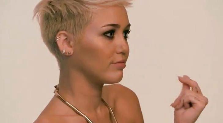 25P Sexy Miley Cyrus Photoshoot for ELLE UK, June 2013