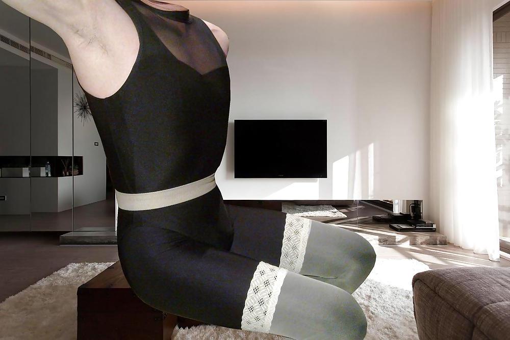17P Lycra spandex black