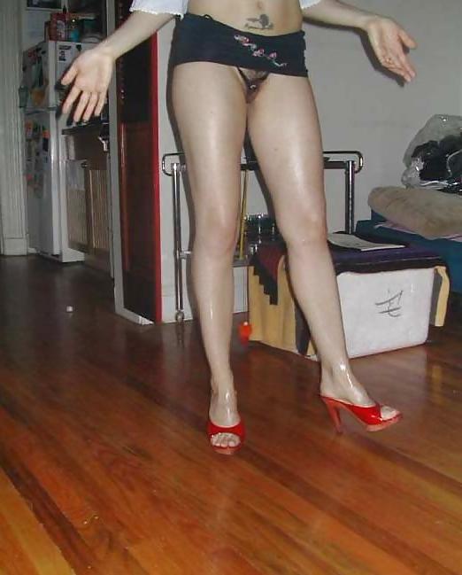 16P Showing her boobs and legs