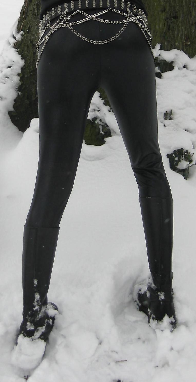 5P Spandex Leggings und 30er Springer