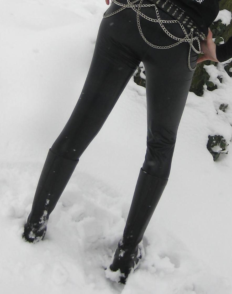 5P Spandex Leggings und 30er Springer
