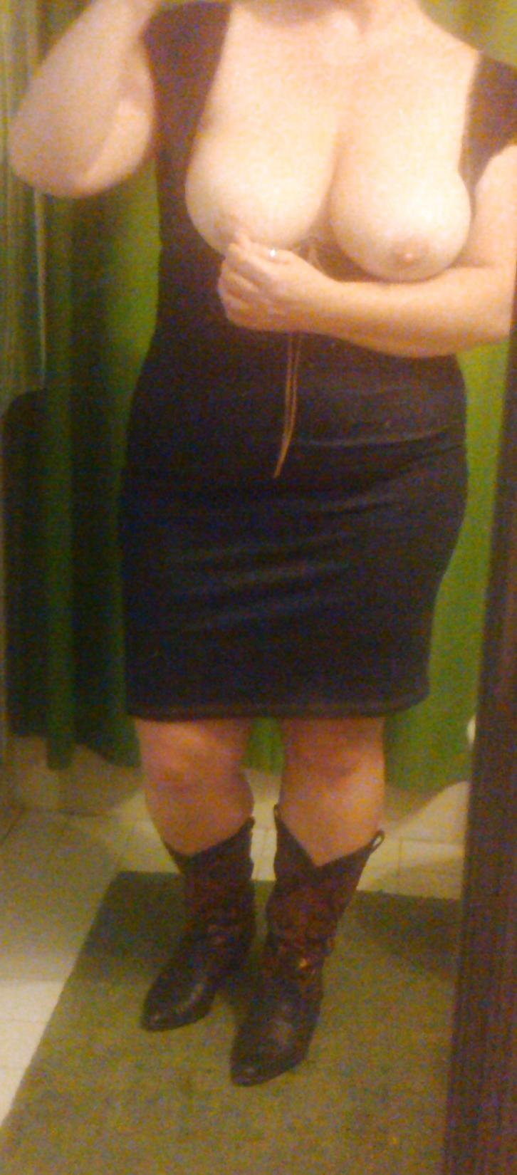 25P Cowboy Boots & Jean Dress