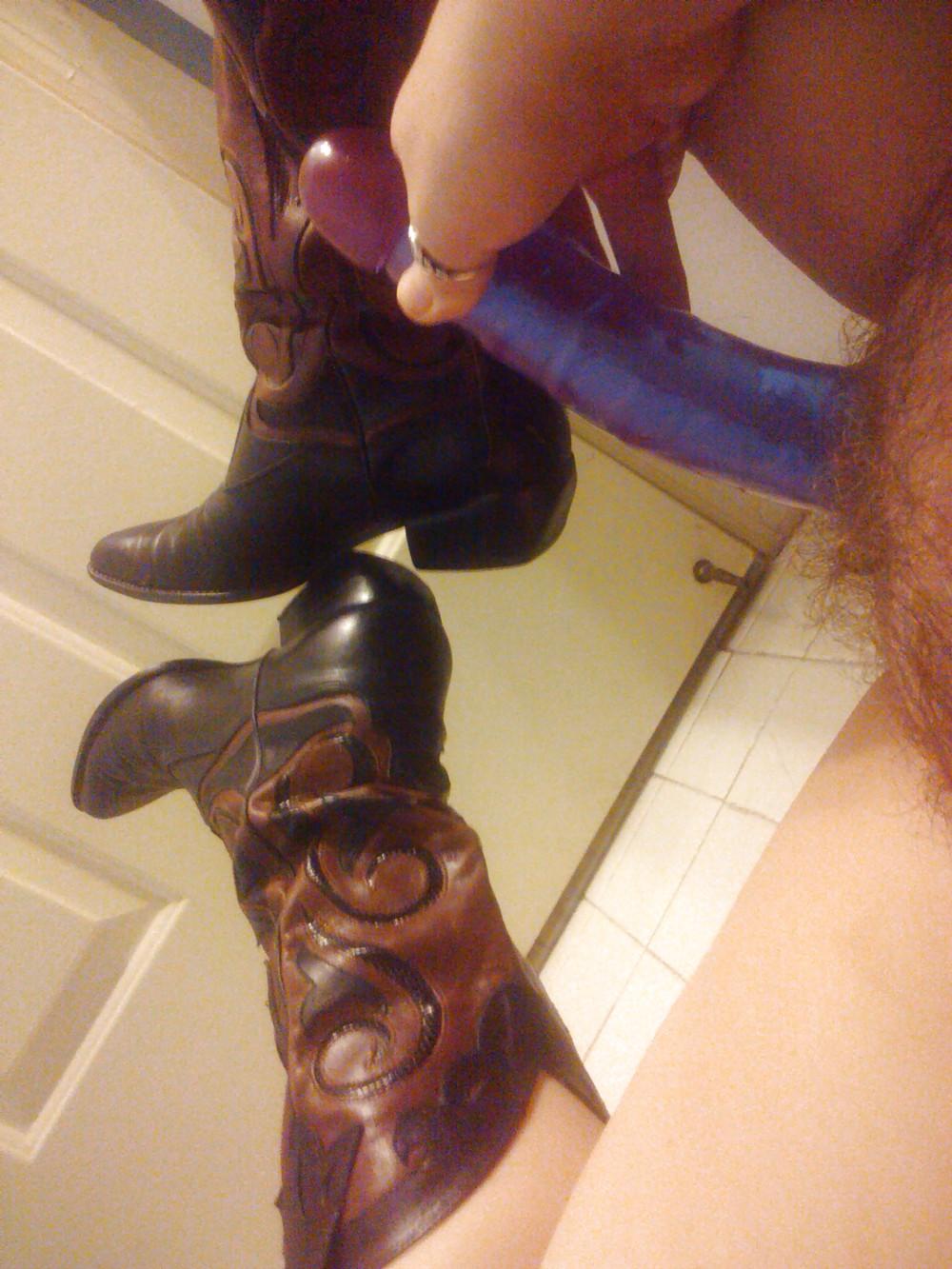 25P Cowboy Boots & Jean Dress