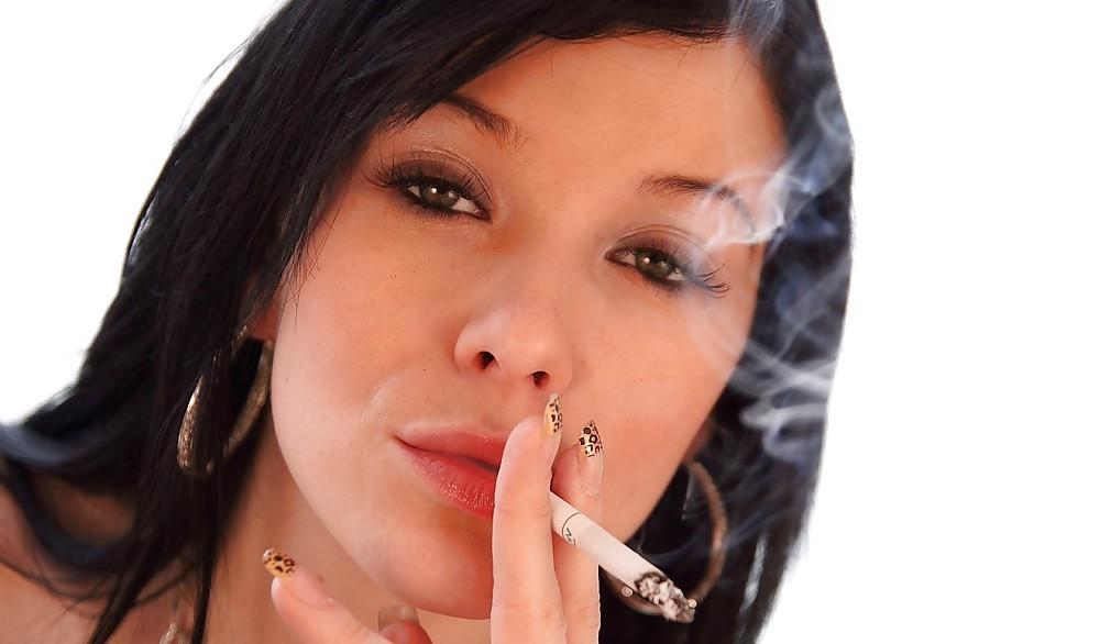 16P Adrianne Black - Smoking