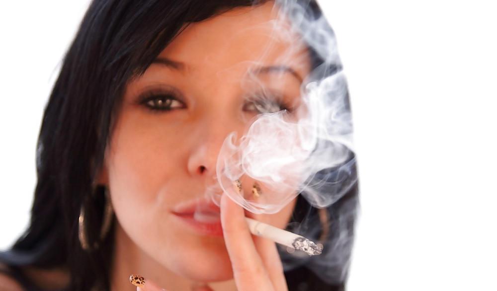16P Adrianne Black - Smoking