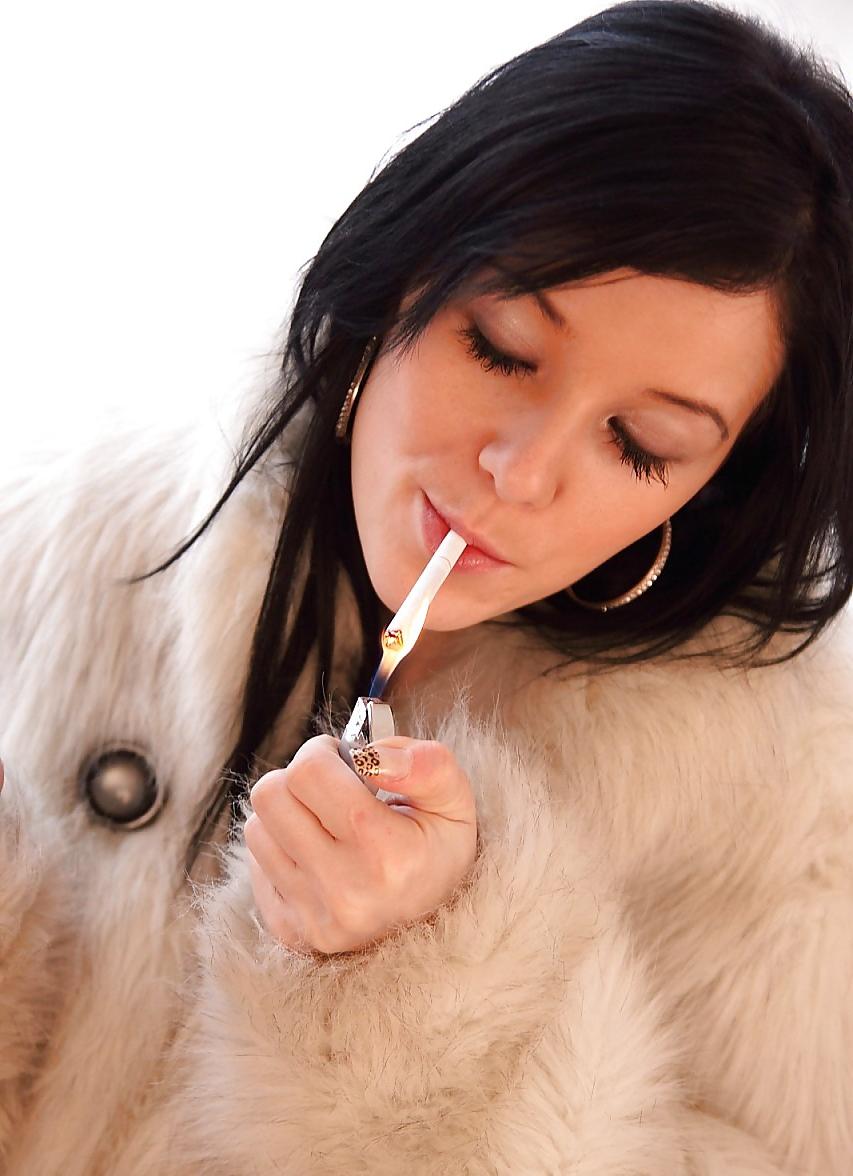16P Adrianne Black - Smoking