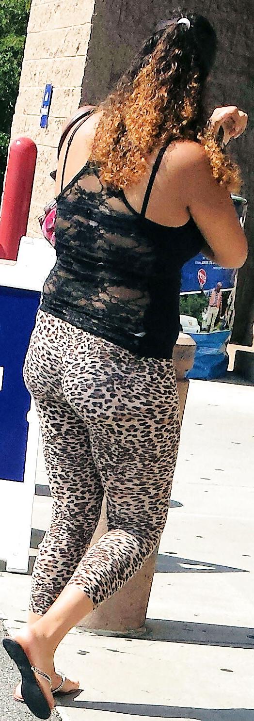 4P Sheer leopard spandex