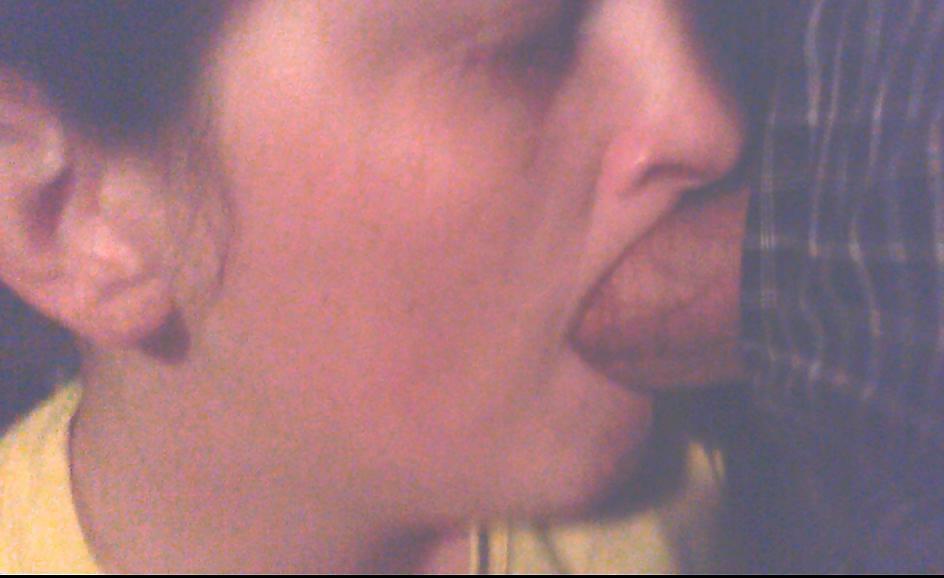 25P Letting his gf suck the sperm out