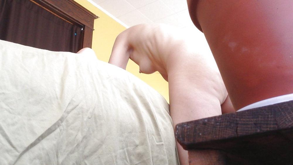 12P Unaware Wife Massaging Naked