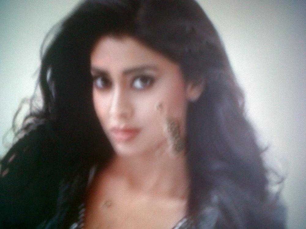 4P Shriya Saran gets my spit and cum!