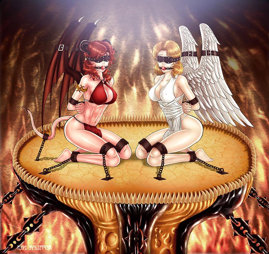 16P Gorgeous hentai and big titty women in bondage by Reptileye