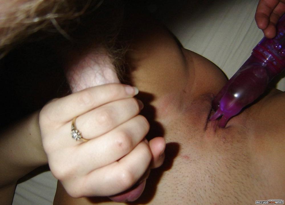 20P Purple dildo up her snatch