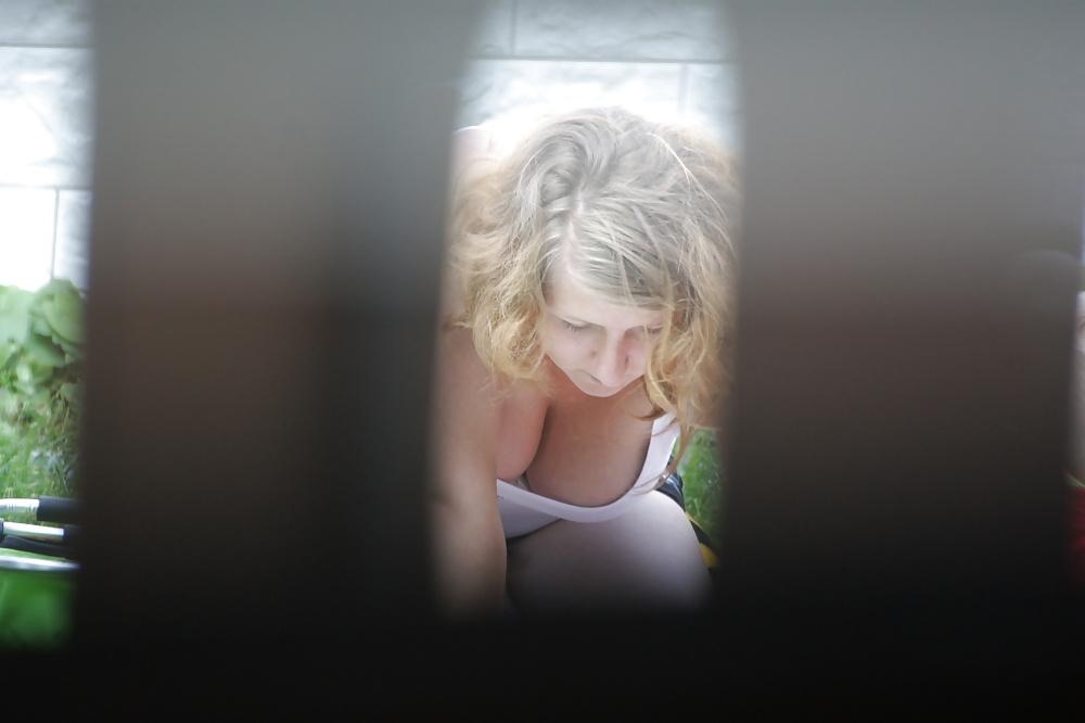 12P REAL Big Tits Voyeur from neighbor woman