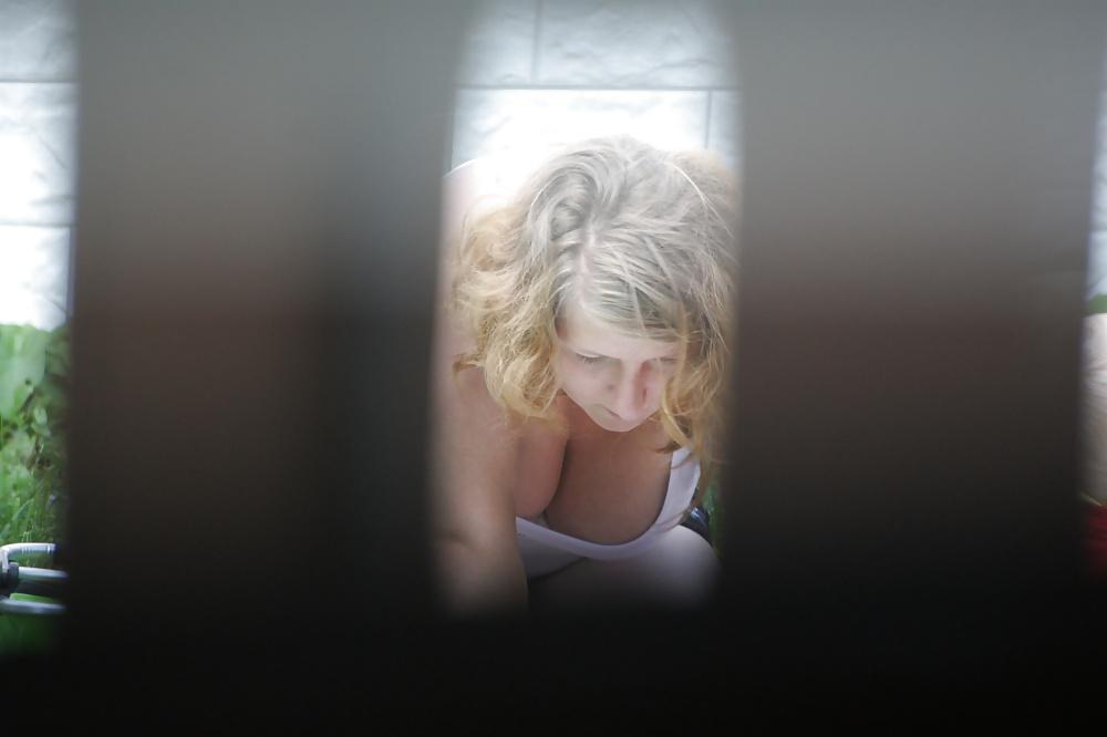 12P REAL Big Tits Voyeur from neighbor woman