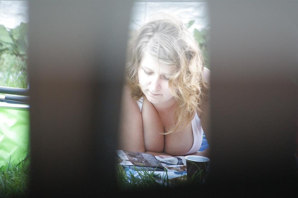 12P REAL Big Tits Voyeur from neighbor woman