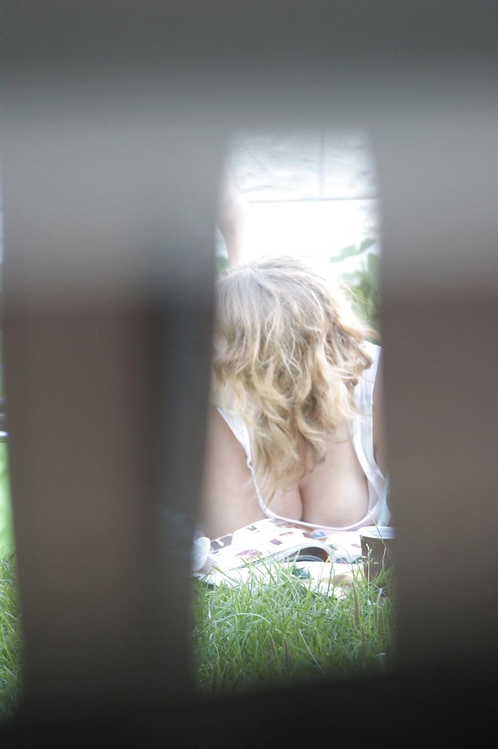 12P REAL Big Tits Voyeur from neighbor woman