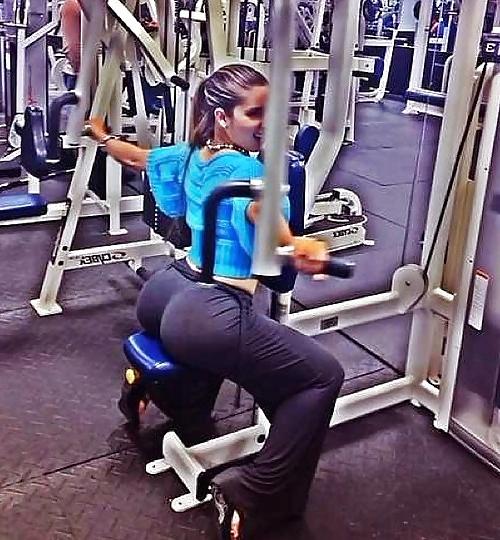 24P ASS in spandex