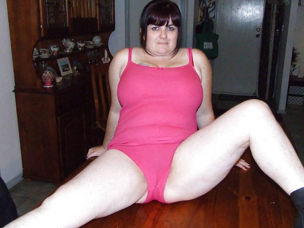 25P Pale chubby amateur wife with hot pink dress