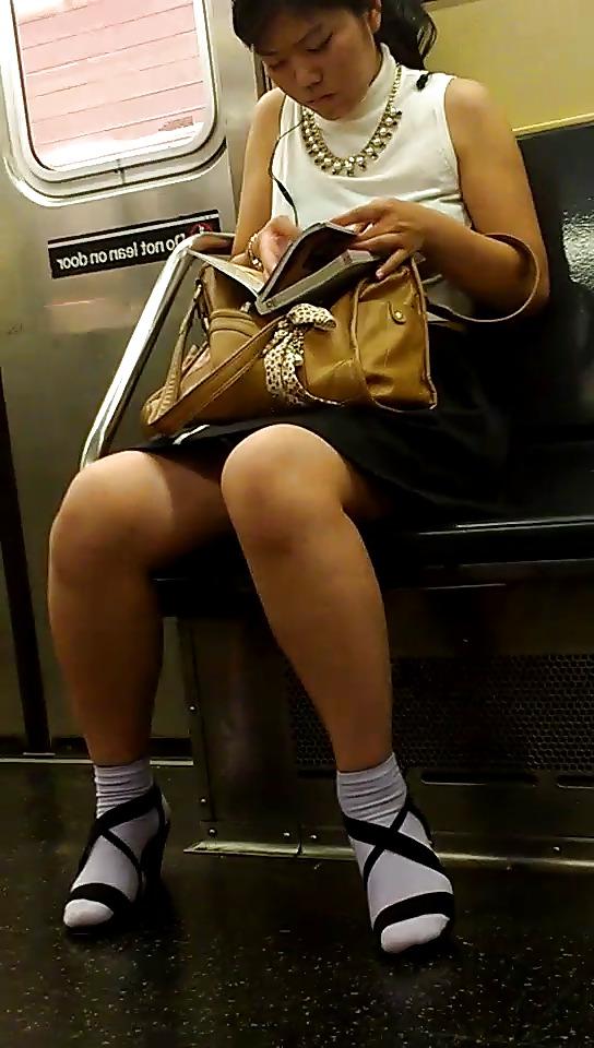 5P New York Subway Girls Asian Cute Socks