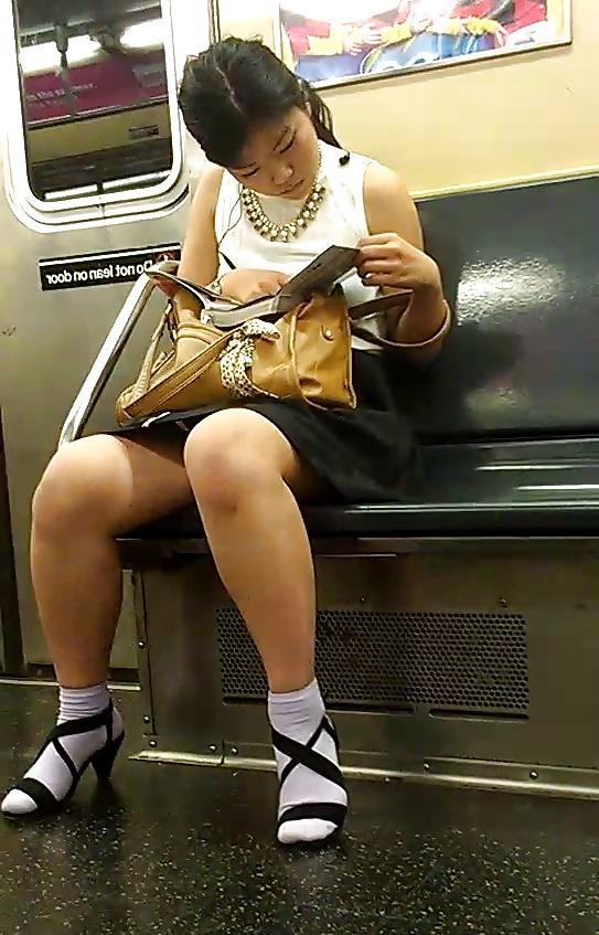 5P New York Subway Girls Asian Cute Socks