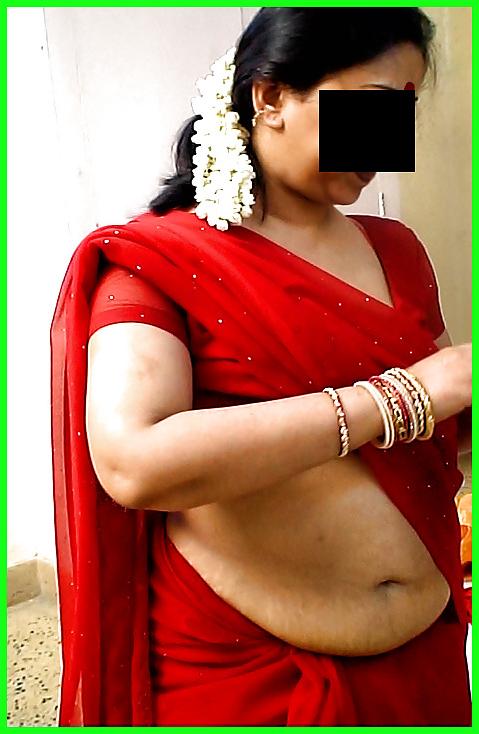 25P Indian wife exposed in red saree