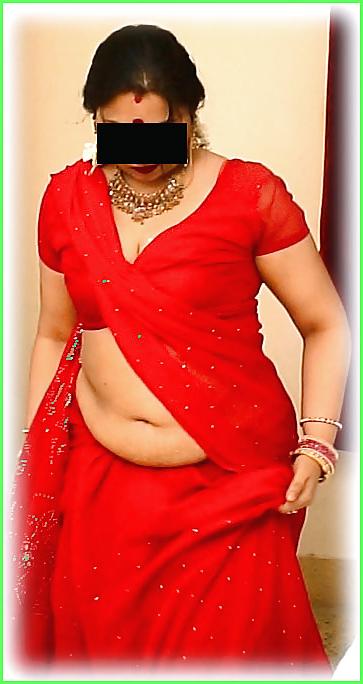 25P Indian wife exposed in red saree