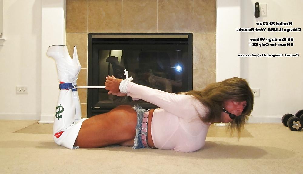 6P Rachel St.Clair Hogtied $5 Bondage Whore in Boots