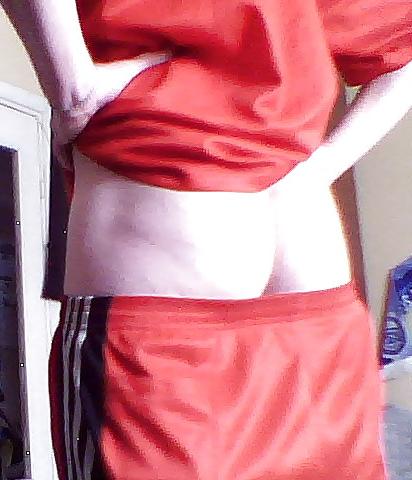 10P Man in red sportswear