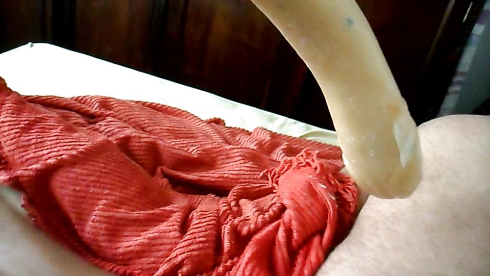 16P Alicia fucking husband with big dildo