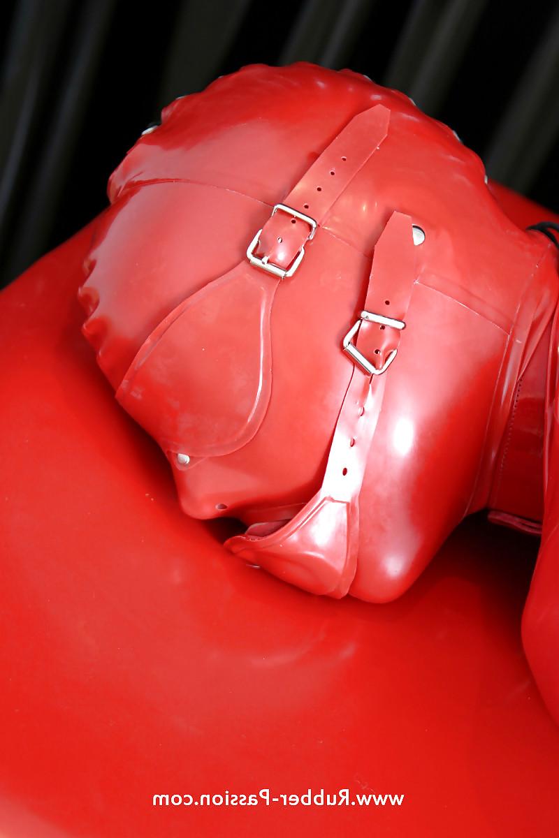 25P Latex Lucy - Red Bondage Doll