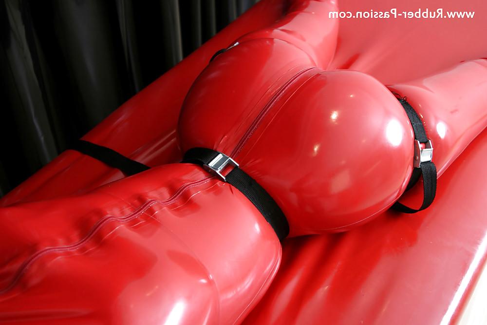 25P Latex Lucy - Red Bondage Doll