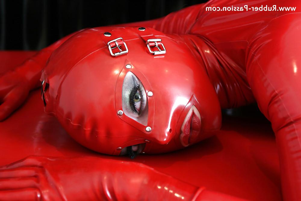 25P Latex Lucy - Red Bondage Doll