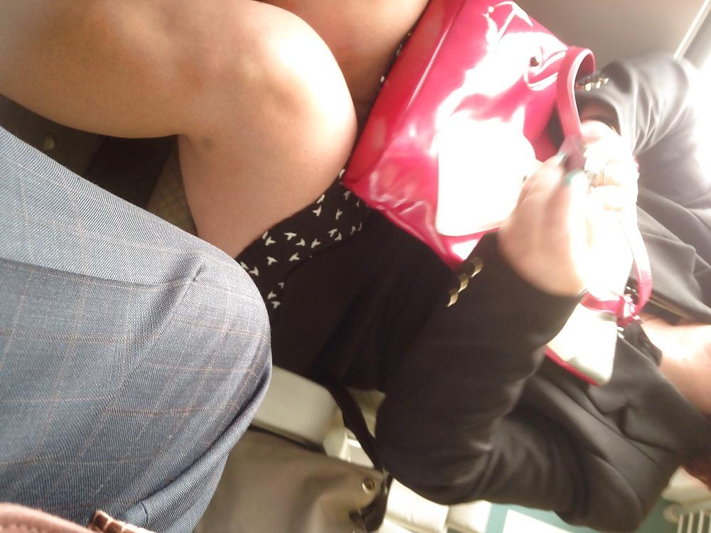11P Married on train, think legs and beautiful face