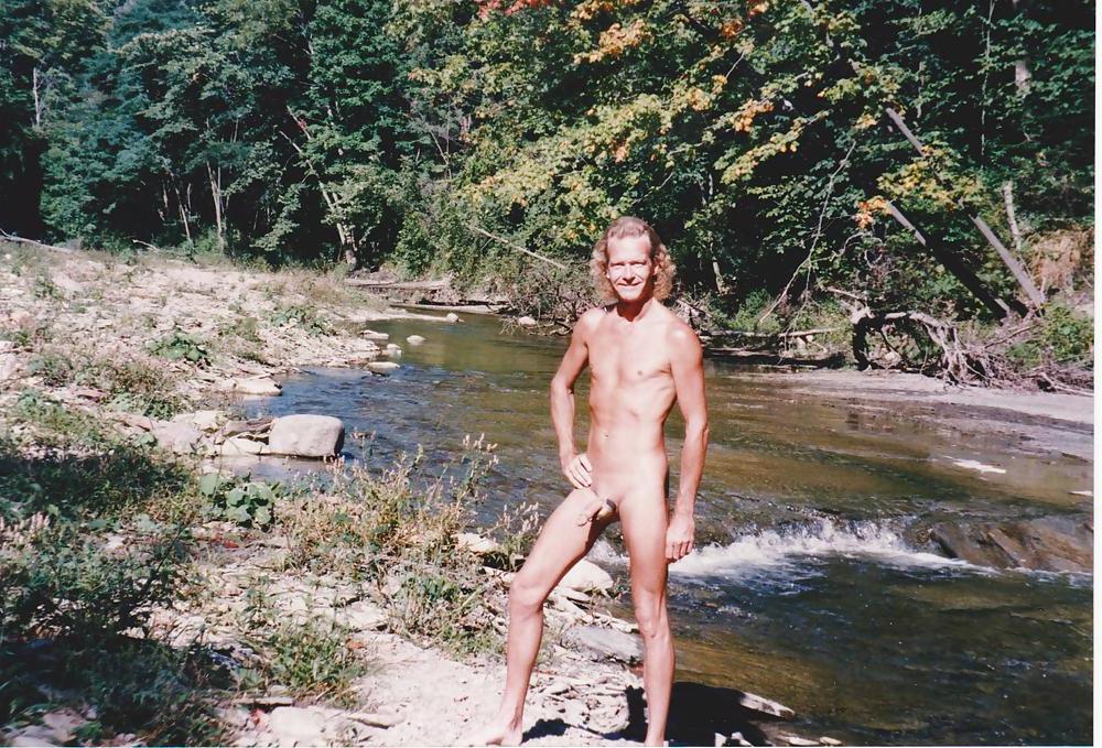 25P At A Local Creek Naked & In Bondage Gear