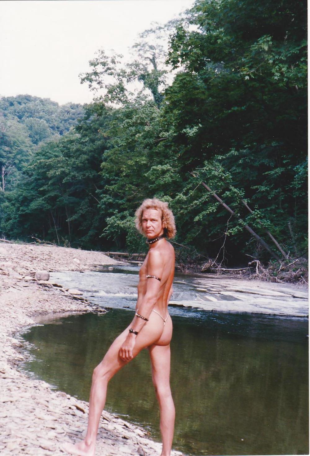 25P At A Local Creek Naked & In Bondage Gear