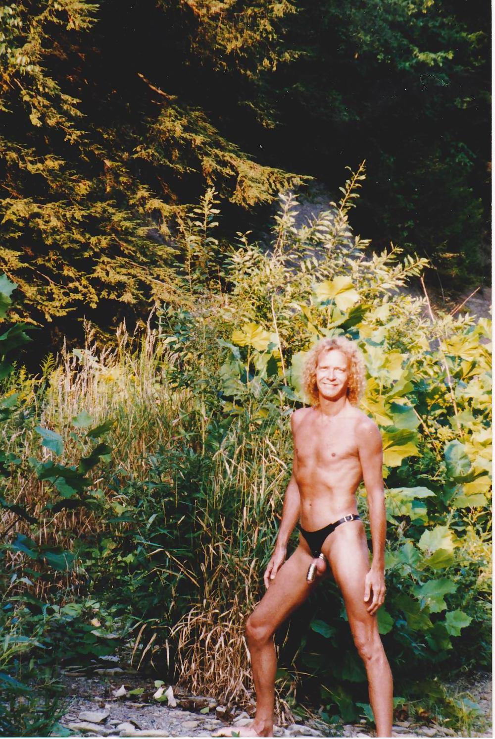 25P At A Local Creek Naked & In Bondage Gear