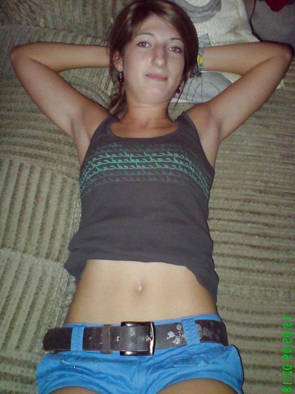 12P Showing her small tits