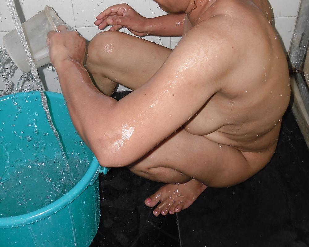25P Indian wife showering