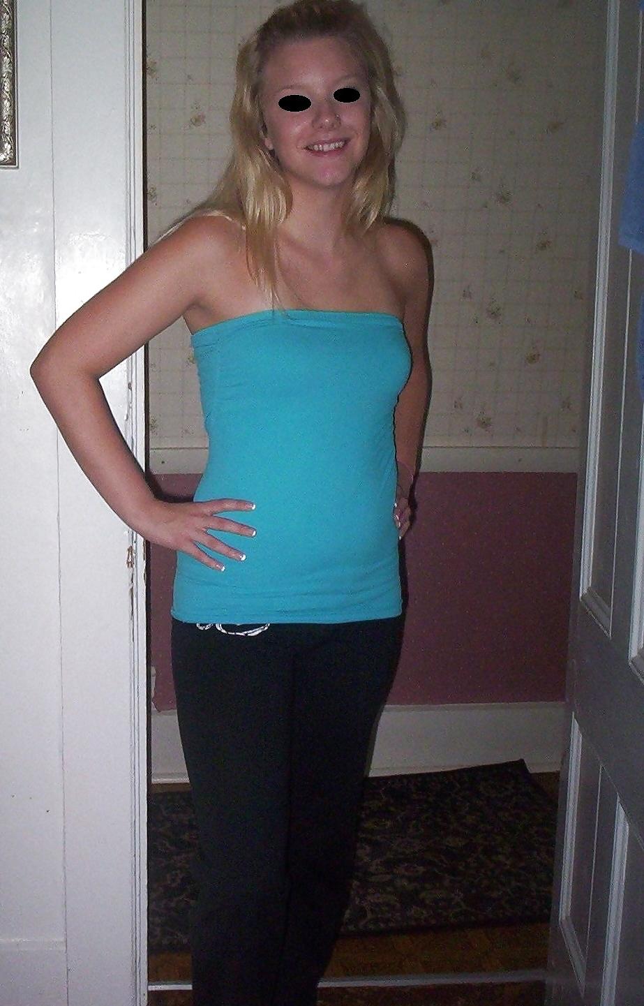 10P Small tits blonde gf