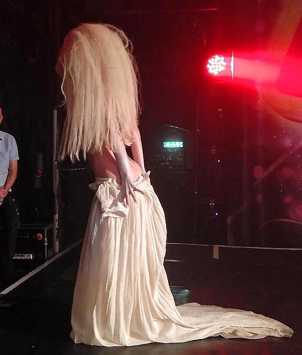 13P Lady Gaga strips NAKED on stage at London GAY nightclub